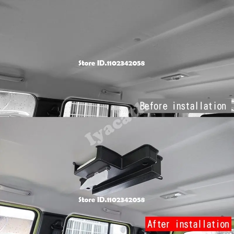 FOR SUZUKI Jimny Nomade 5/SIERRA 3 2025 2026 Seiling Storage Roof Tissue Box Tissue Umbrella Storage Holder Interior Accessories view 2
