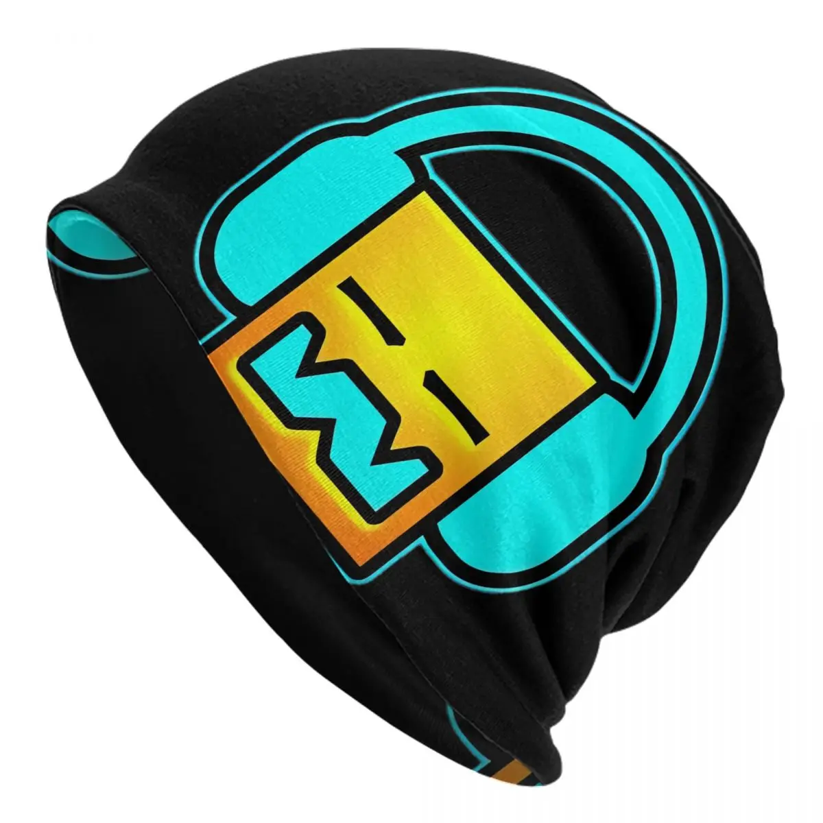 Geometry Cube Gaming Dash Bonnet Hats Hip Hop Street Skullies Beanies Hats Men's Women's Warm Dual-use Caps