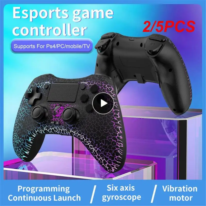 2/5PCS bluetooth-compatible Gamepad Smooth Wireless Freedom Easy Pairing Gaming Accessory Ergonomic Design