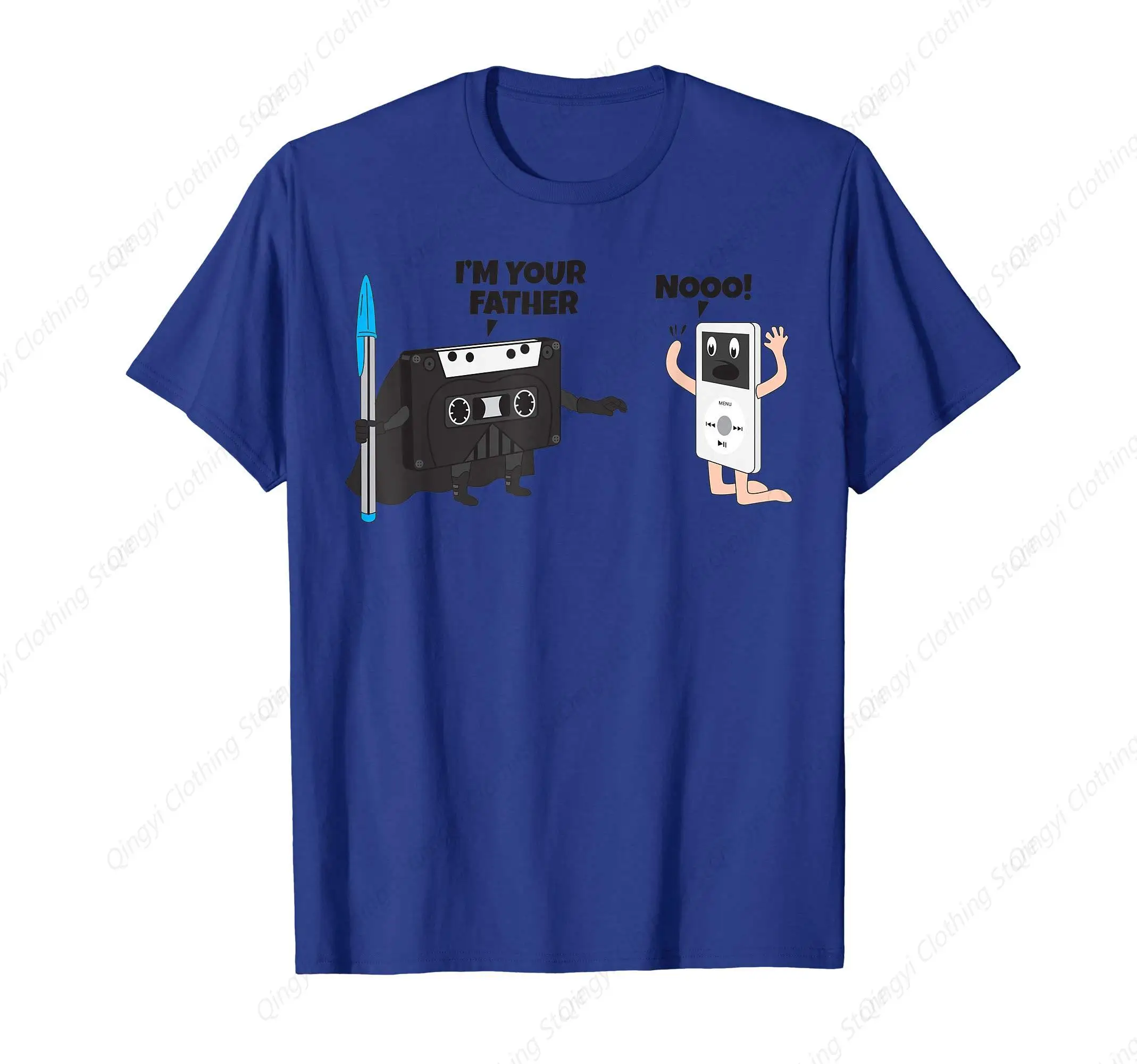 

Cassette Tape I am your father Novelty Graphic T-shirt