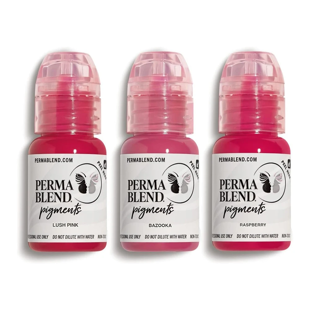 15ML 0.5oz Permanent Makeup Pigment - Long-lasting Professional Tattoo Ink for Microblading Eyebrow & Lip Tattoo Supplies