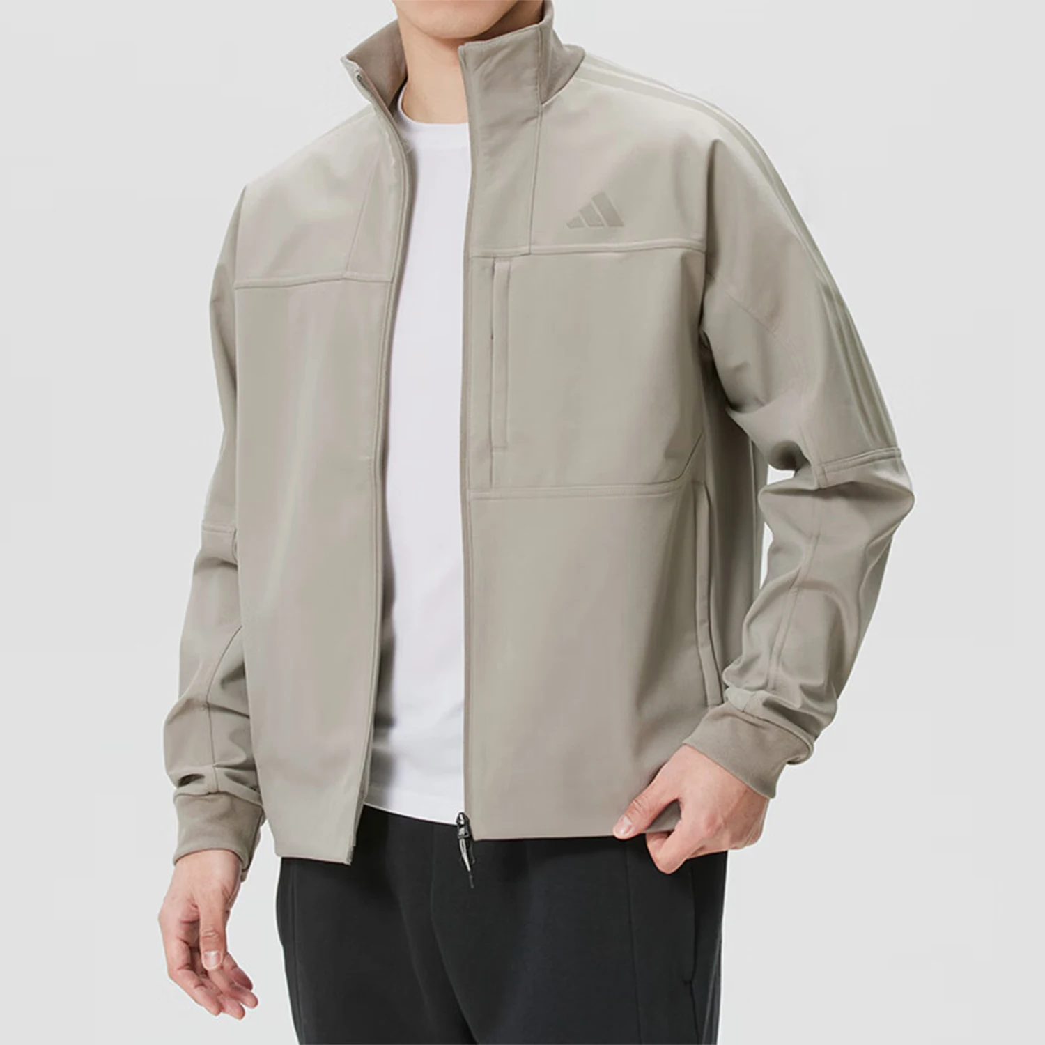Adidas genuine men's casual sports stand up collar jacket jacket KR2533