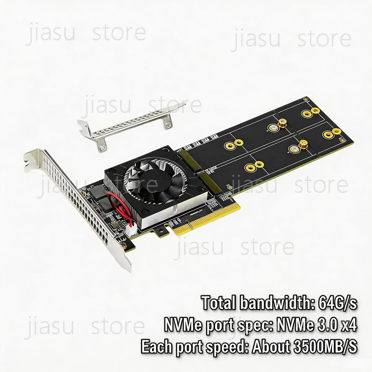 Placa Adaptadora de Expansão P - Quad M.2 Nvme Pcie Bifurcation Card avaliação e preço