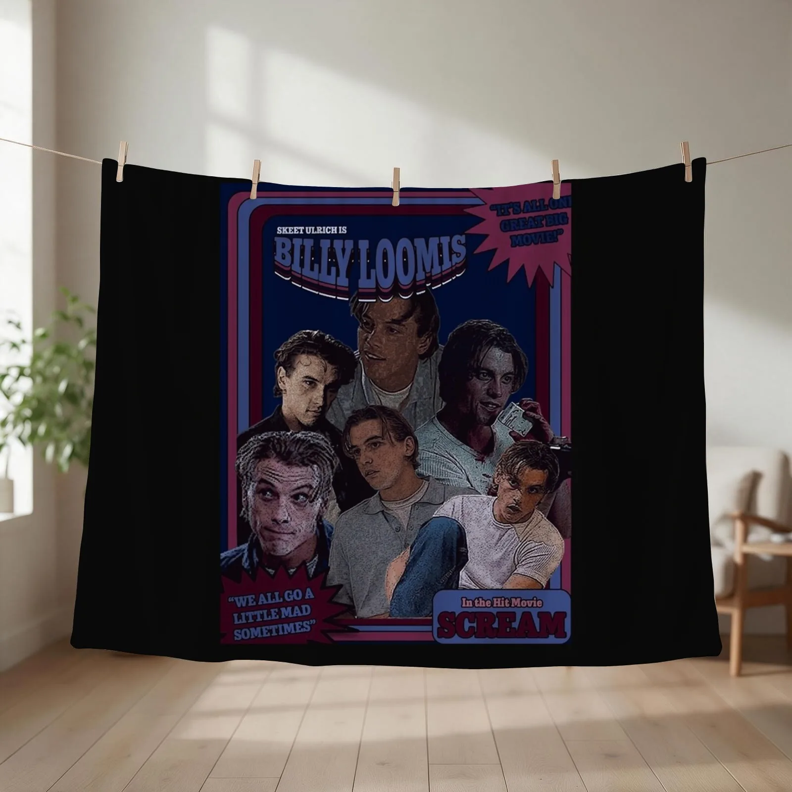 Billy Loomis Classic Throw Blanket couch cozy soft plush fuzzy picnic outdoor blanket