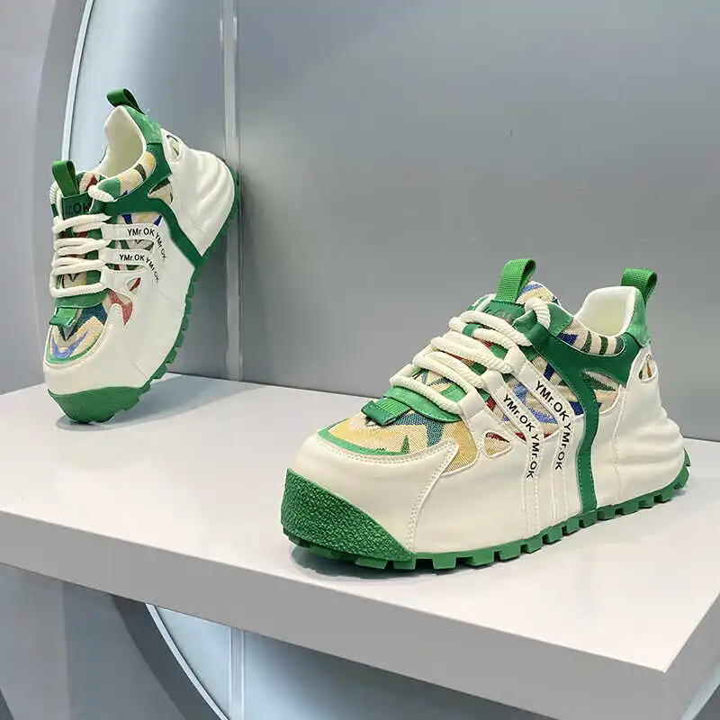 

Мужские туфли для досок, весна-осень 2026, повседневная спортивная обувь из кожаной ткани, красивые эластичные туфли для папы с закругленными клавишами