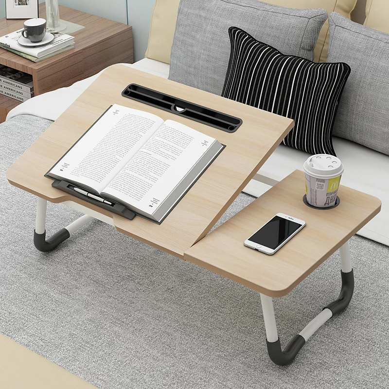 

Laptop computer table, bed for students to read and study, small table, dormitory multi-function, heightened and enlarged, folda