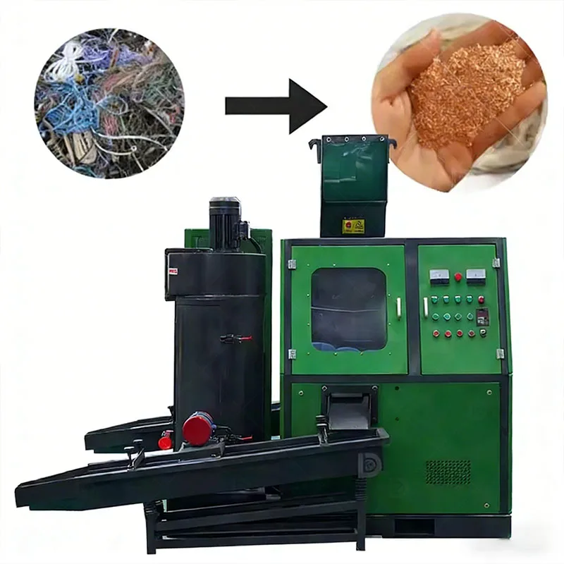 Scrap Copper Wire Granulator Machine PVC Separation Recycling Regarding for Electric Cable Wires