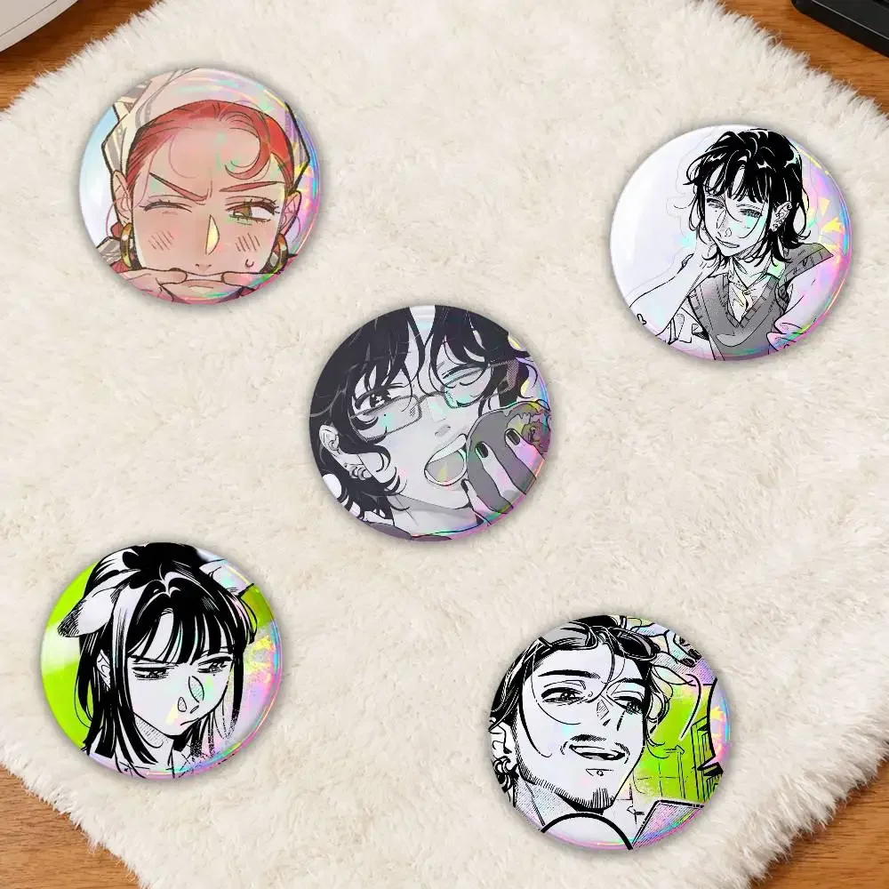 ThE- GuY- ShE- Was IntE-rE-stE-d Badge On Backpack Accessories Enamel Pins Round Brooches Clothes Bag Decor Jewlery Friend Gifts
