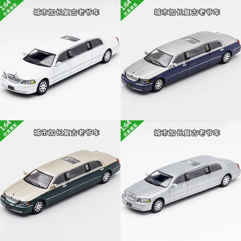 GCD Diecast 1/64 Scale City Extended Vintage Classic Car Luxury car Alloy Model Collection Souvenir Display Ornaments Boy Gift