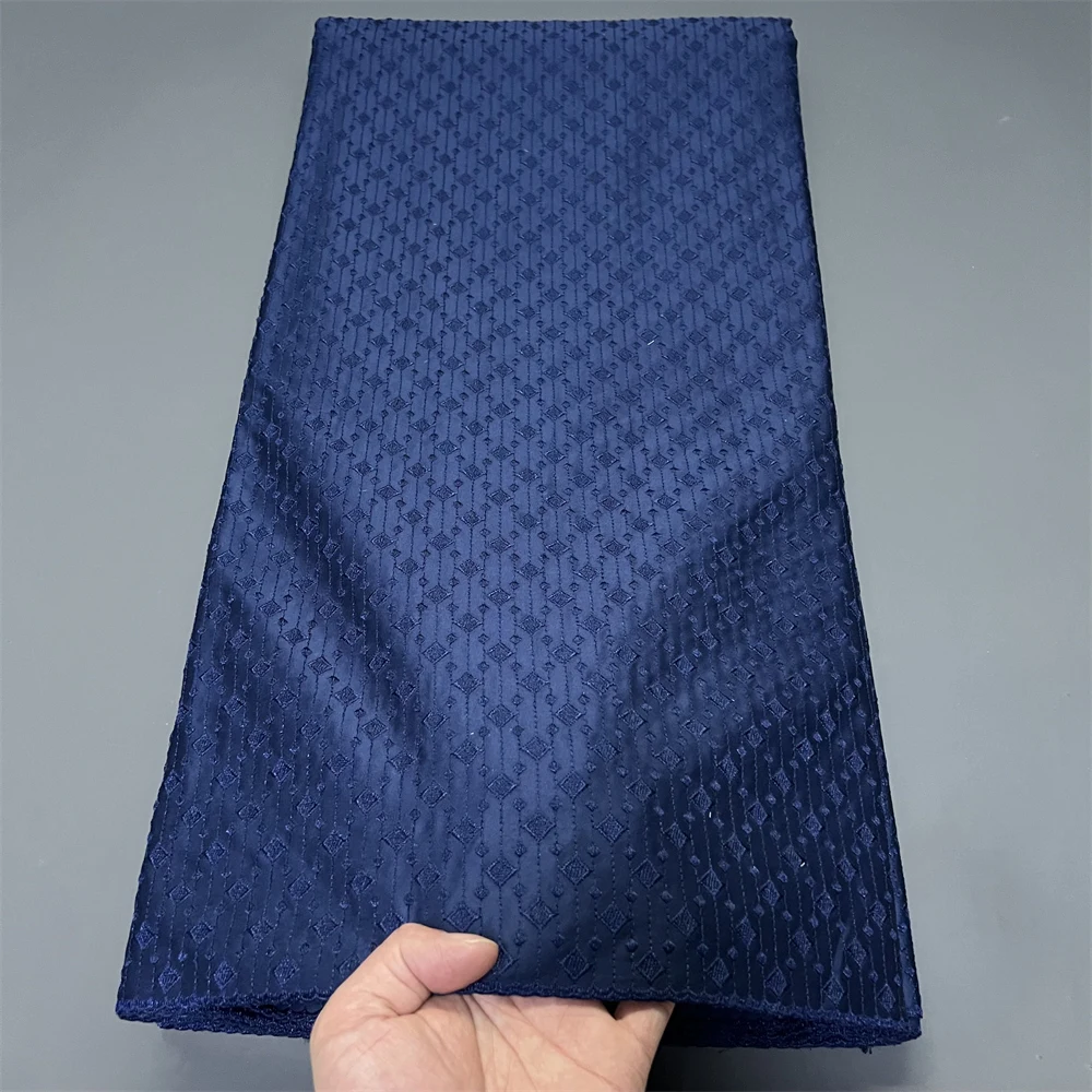 

Высококачественное африканское нигерийское люксовое кружево из чистого тюля с дамасской вышивкой, ткань для праздничных платьев, с пайетками, из мягкого хлопка, 5 ярдов, 2026 год