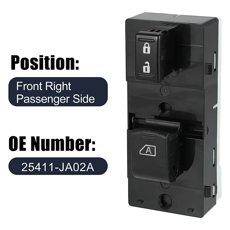 New 25411-JA02A Power Window Master Control Switch for Nissan Altima 2007-2012 25411JA02A