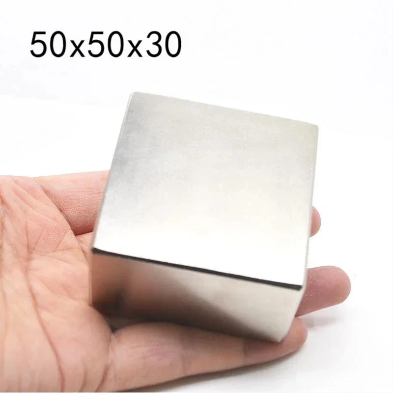 

1PC N52 Neodymium Magnet 50*50*30MM/40*40*20 Super Strong Powerful Square Block Permanent Rare Earth Magnets Gas Meter