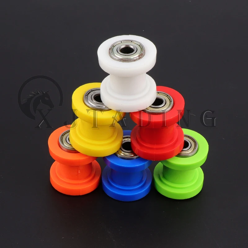 2 pcs Drive Chain Pulley Roller Slider Tensioner Wheel Guide Enduro Motocross Motorcycle ATV For EXC SXF CRF CR XR YZF WR