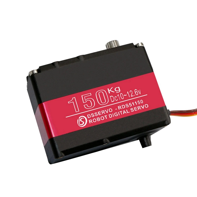 150KG 12V RDS51150 Double-Shaft Digital Metal Robotic Servo With U Mounting Bracket Waterproof image 4