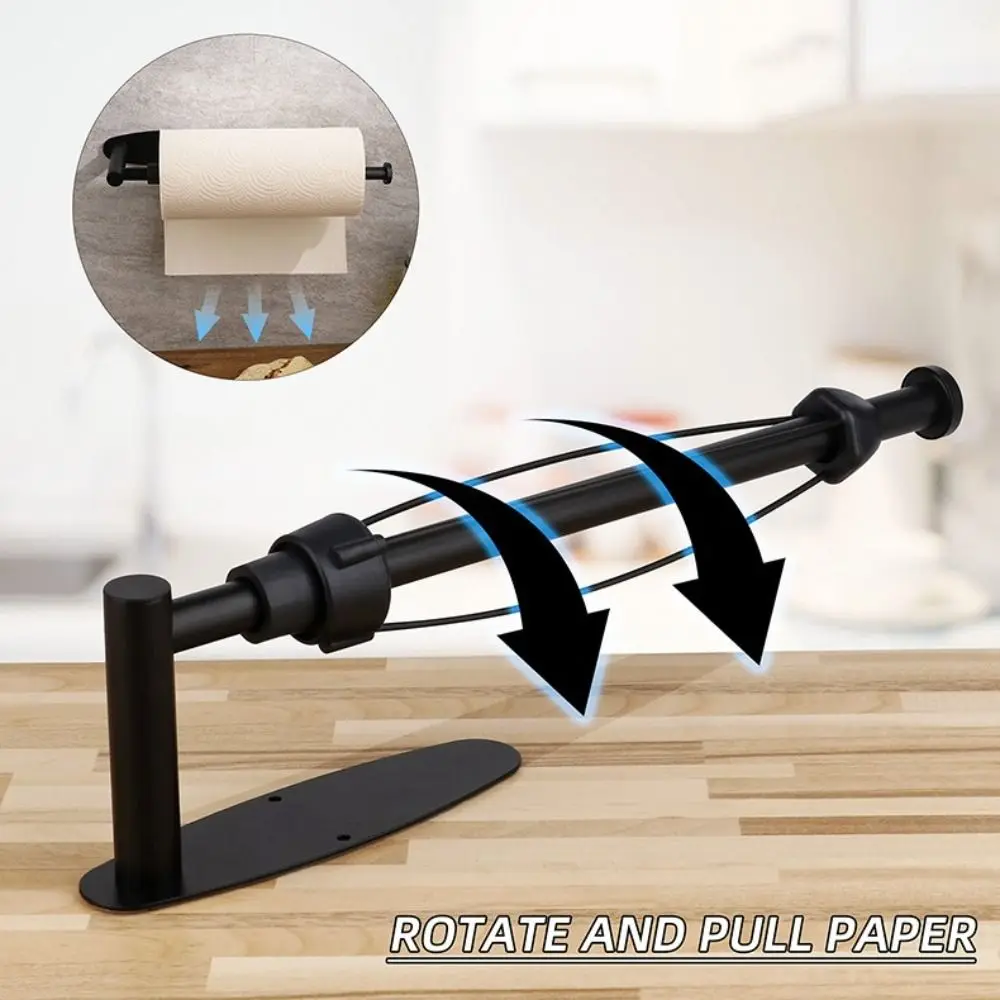 

Stainless Steel Paper Roll Holder Wall Mounted Adhesive Mount Paper Towel Holder No-Drill Punch-free Toilet Paper Holder