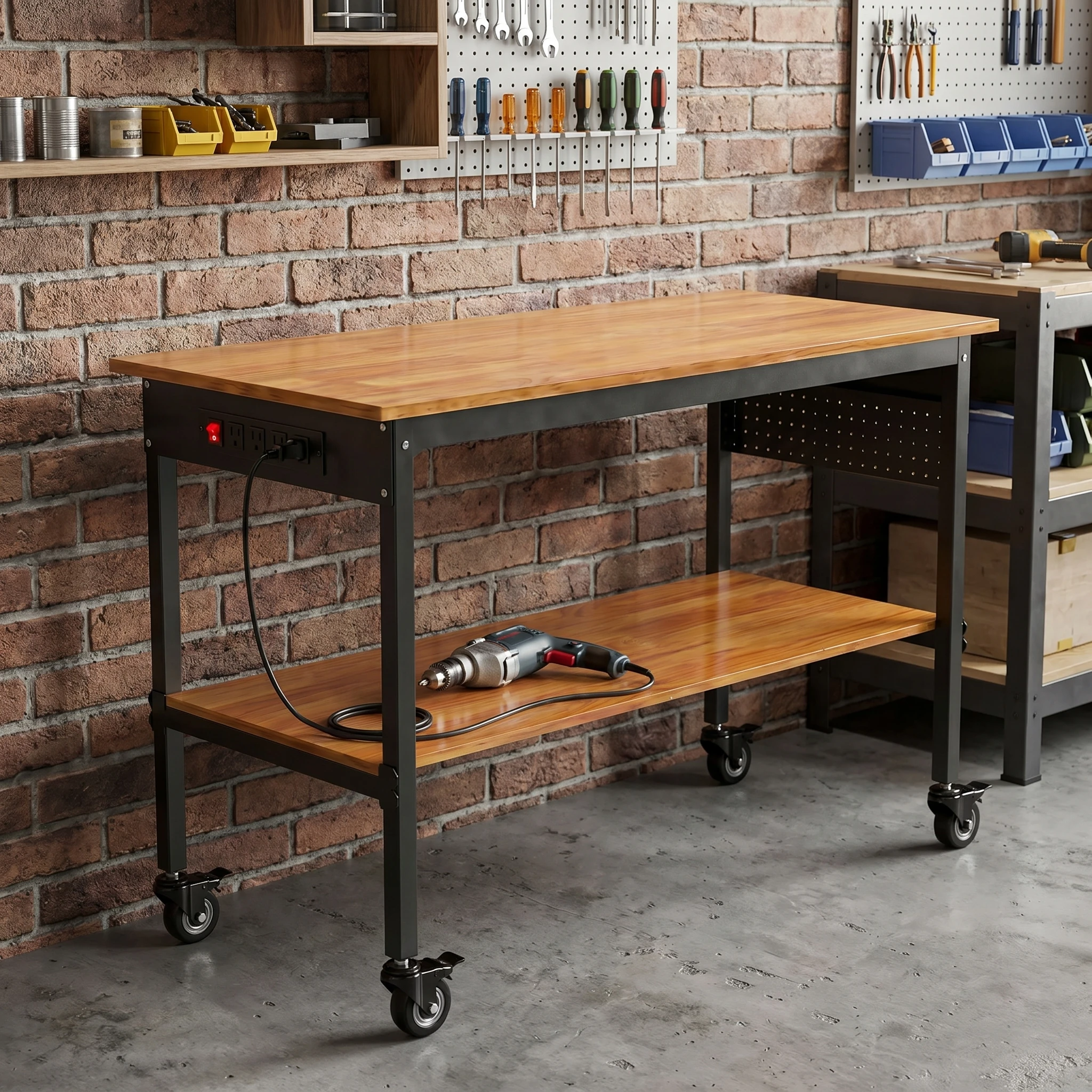 Мобильный верстак со встроенно – обзор и цена Workbench Woodworking