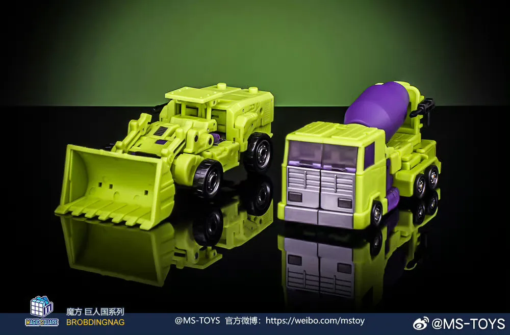 [In stock] Magic Square MS-37A MS-38A 10cm MS37A MS38A Shovel Roller Devastator Transformation Robot Action Figure Toy