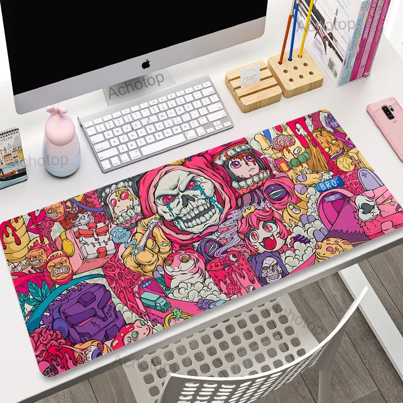 Graffiti Art Mouse Pad Large Gamer Mousepad Mechanical Keyboard Desk Pads XXXL Mouse Mat Pc Accessories Rubber Desk Mat 120x50cm