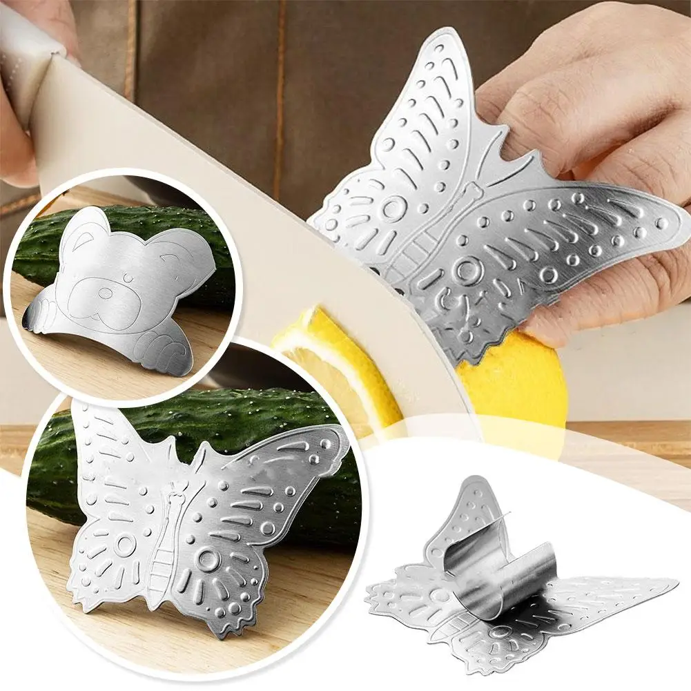 1pc Cutter Safety Finger Guard Stainless Steel Finger Protectors Adjustable Finger Guards For Safe Cutting For Cook I6x7