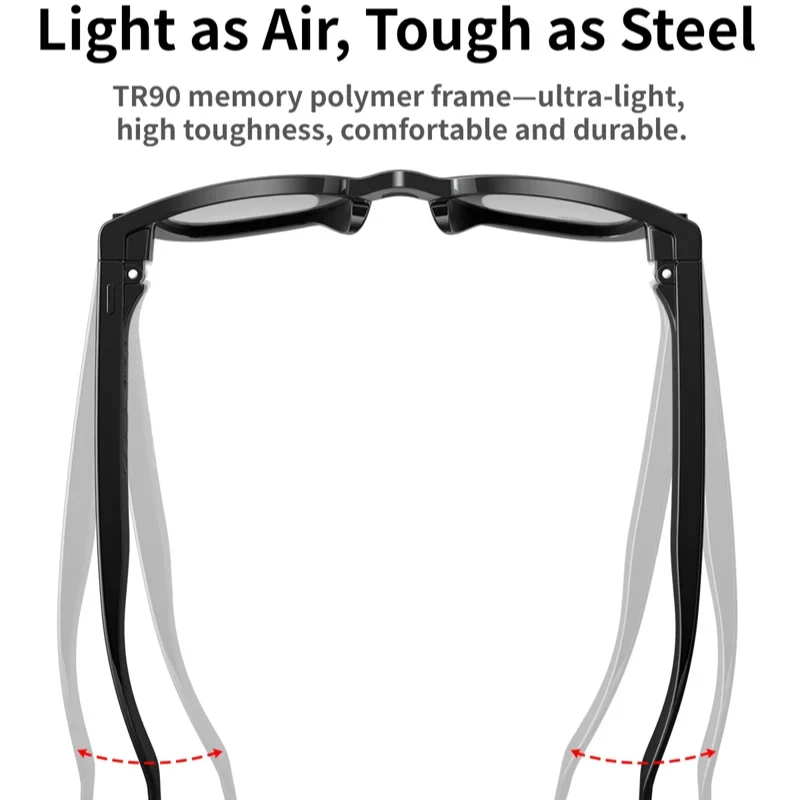 OnePlus 800W Intelligent Glasses With Type-C Charge AI Intelligent Glasses HD Photography Video Recording Object Recognition