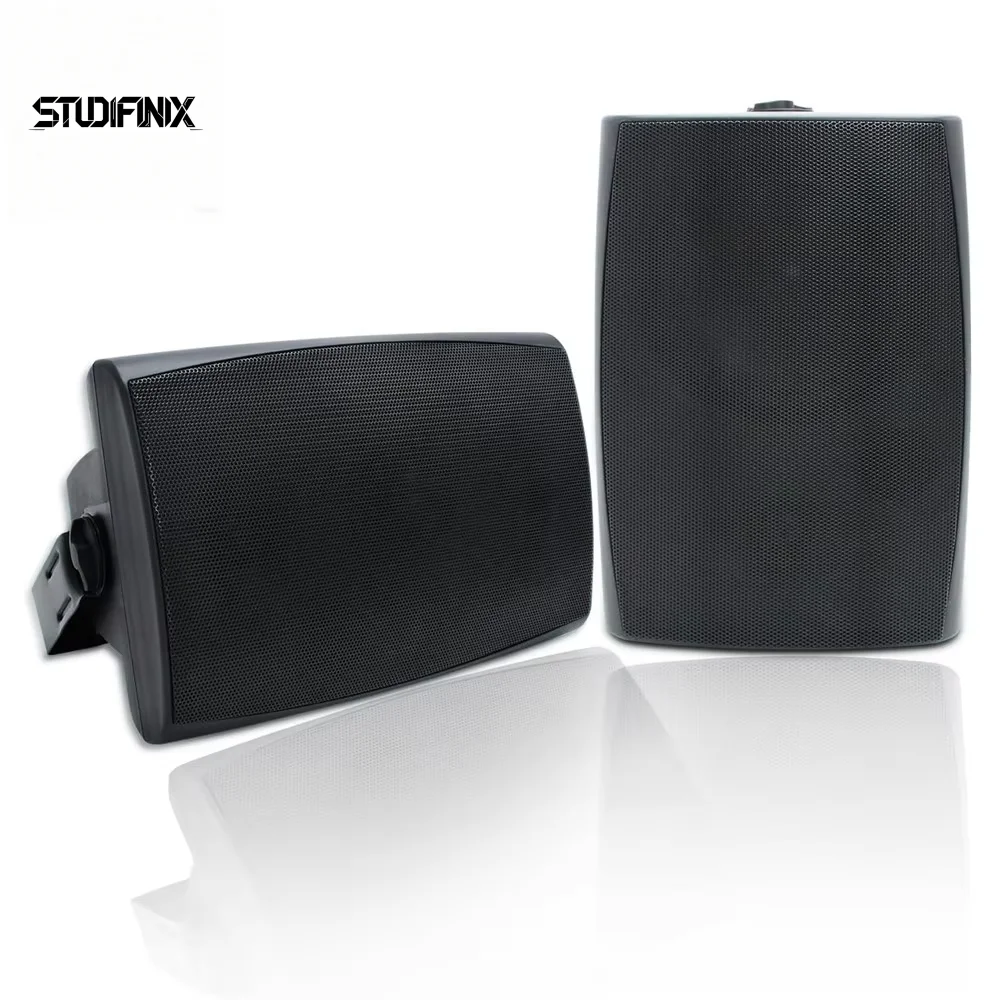 STUDIOFINIX 6.5 Inch 400W Indoor Outdoor Bluetooth Speakers Waterproof Wired Powerful Bass 2 Way Wall Mount All Weather Speakers