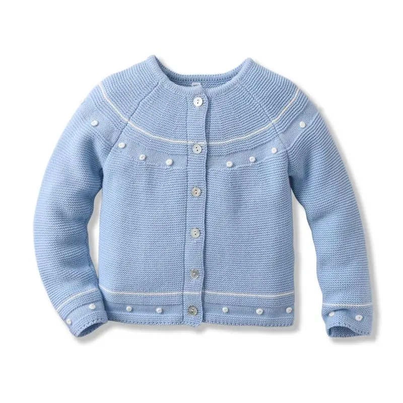 Clibeso 2024 Winter Baby Boys Girls Embroidery Sweater Kids Knitted Cardigan Boy Girl Knitting Outwear Children Knit Top