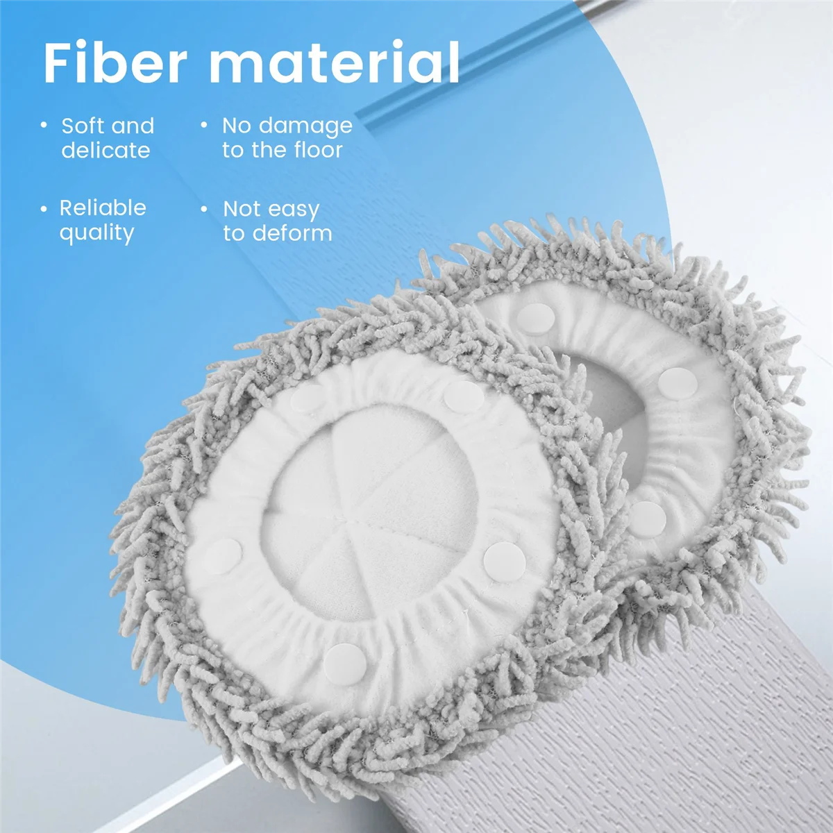 L65A 2Pcs for Dreame Bot W10/W10 Pro Mop Pad Spare Parts Robot Vacuum Cleaner Mop Cloths Replacement Accessories