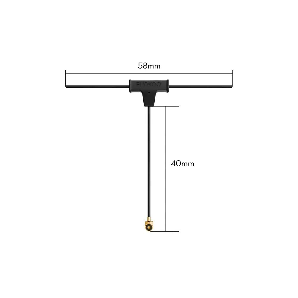 Flywoo ELRS 2.4g Minimortal PCB T Antenna UFL - Low Latency High Signal Gain Anti-Interference for FPV Drone Long Range Transmis