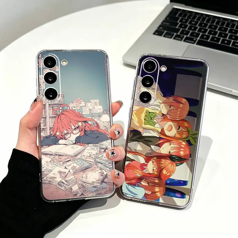 Anime Gotoubun no Hanayome Clear Soft Silicone Phone Case for Samsung Galaxy A71, A70, A52, A51, A40, A30