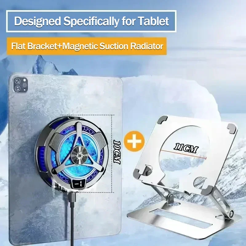 Imagem -05 - Poderoso Radiador de Resfriamento Semicondutor Ajustes de Engrenagem Refrigerador de Jogo Magnético com Display Digital de Temperatura para Ipad Sl06 18w