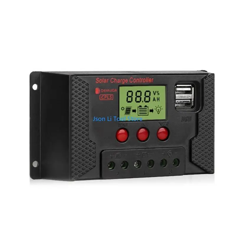 Y08D شحن الطاقة الشمسية وحدة تحكم الطاقة الشمسية البطارية منظم ذكي مع منفذ USB