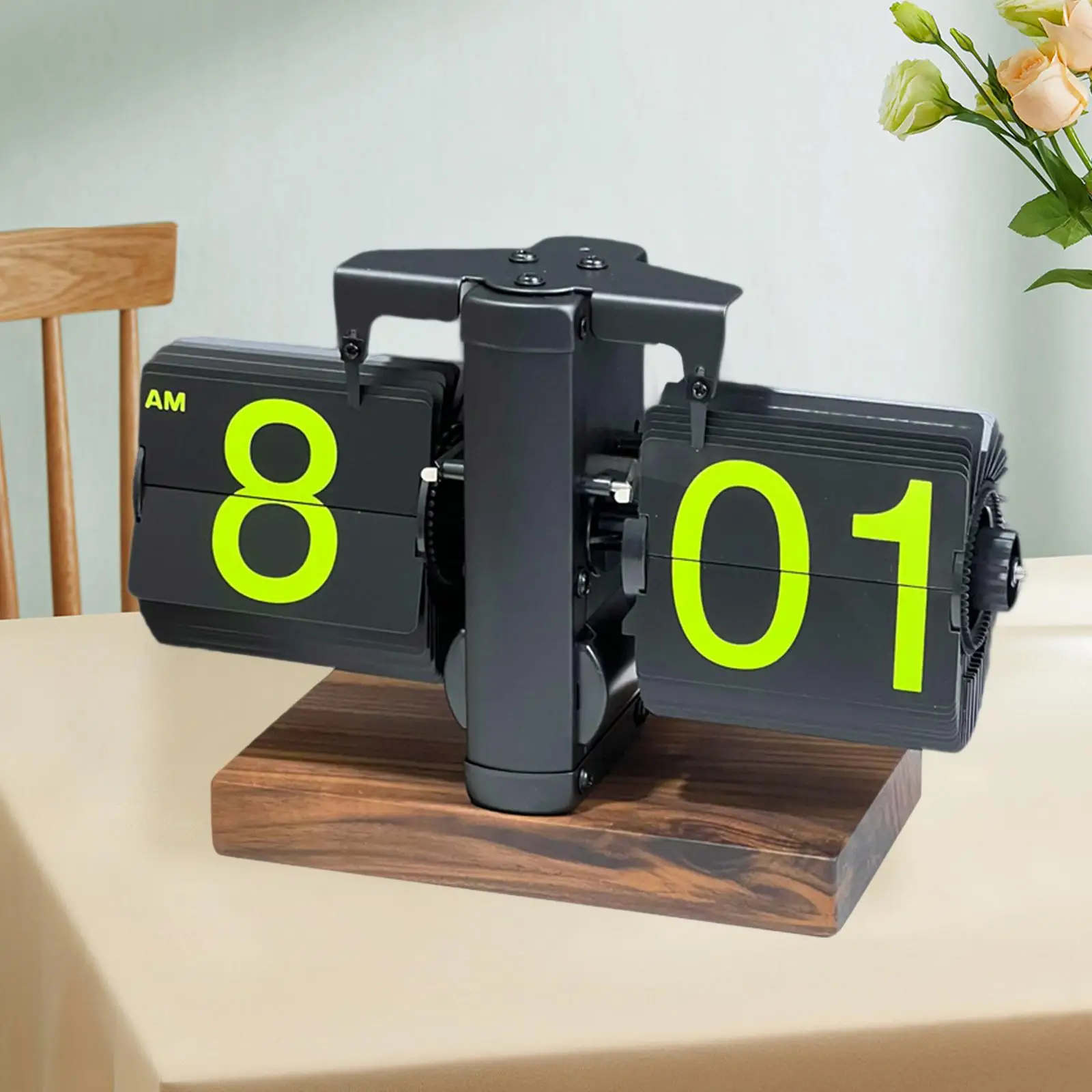 Auto Flip Clock Flip Digital Clock Large Display Office Flip Desk Clock Flip Down Clock for Works School Bedroom Adults Cafe