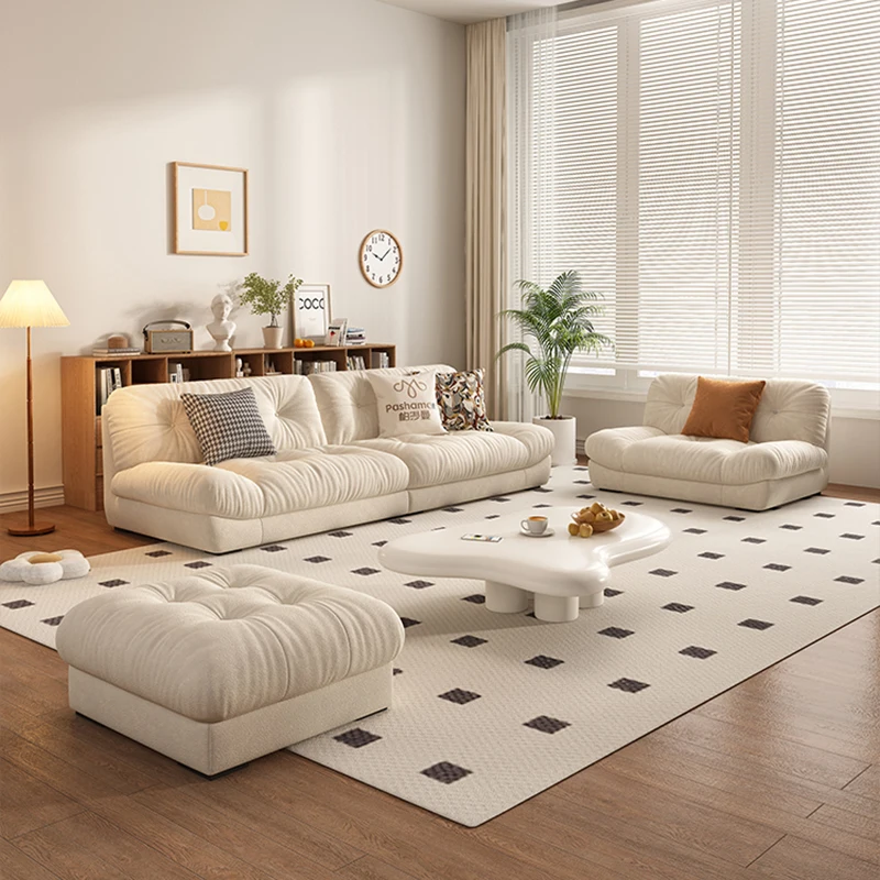 White Large Living Room Sofa Minimalist Bedroom Lounge Simple Living Room Sofa Designer Relax Divani Soggiorno Home Furnitures