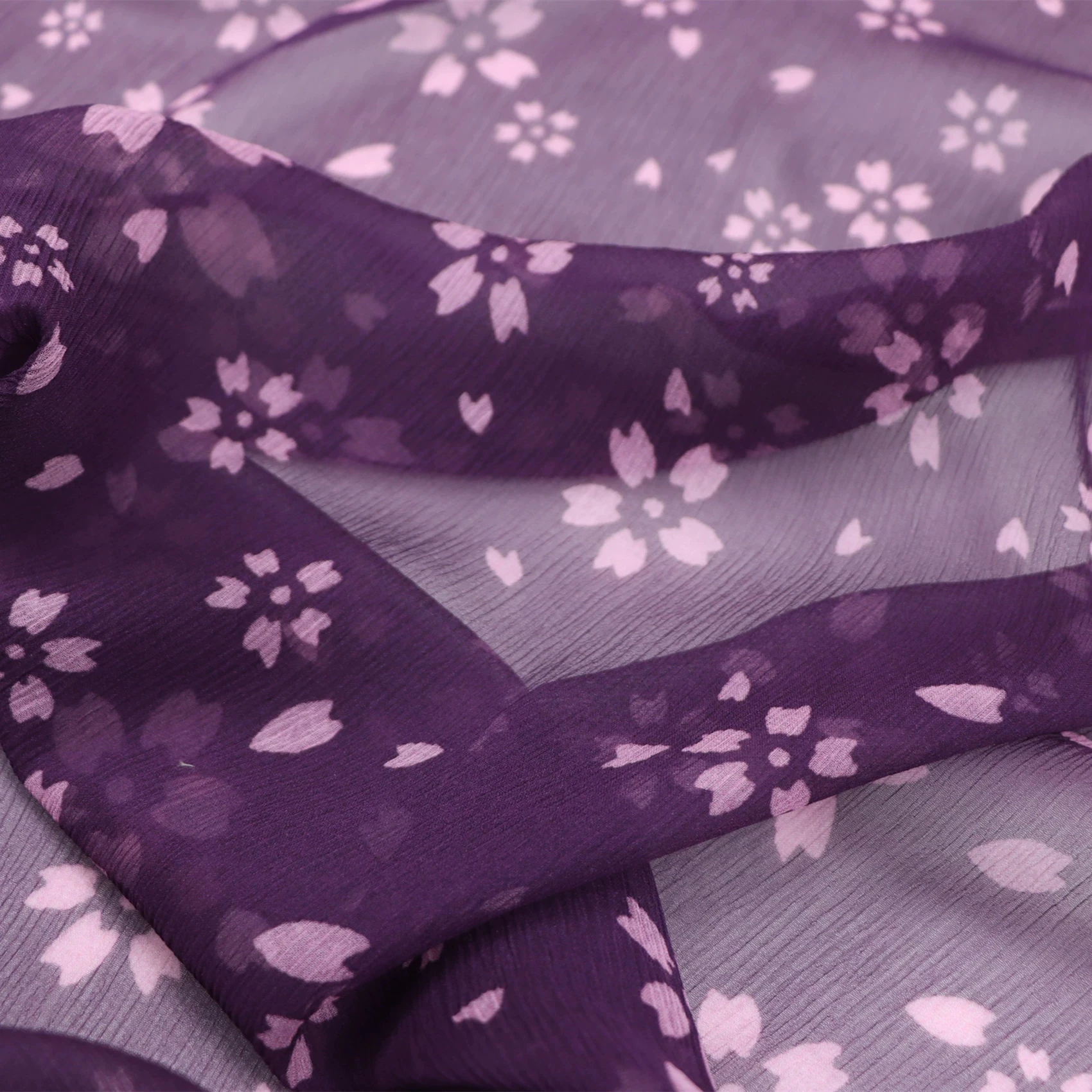 Soft Comfortable Original Charming Silk Crepe Chiffon Fabric Crinkle Digital Printed Flowers for Women Shirt Dress Cloth