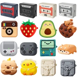Earphone Protective Case for Airpods 4 2024 Silicone Cute Cartoon 3D Shockproof Headphone Cover for Airpods Pro 2 Airpods 1 2 3
