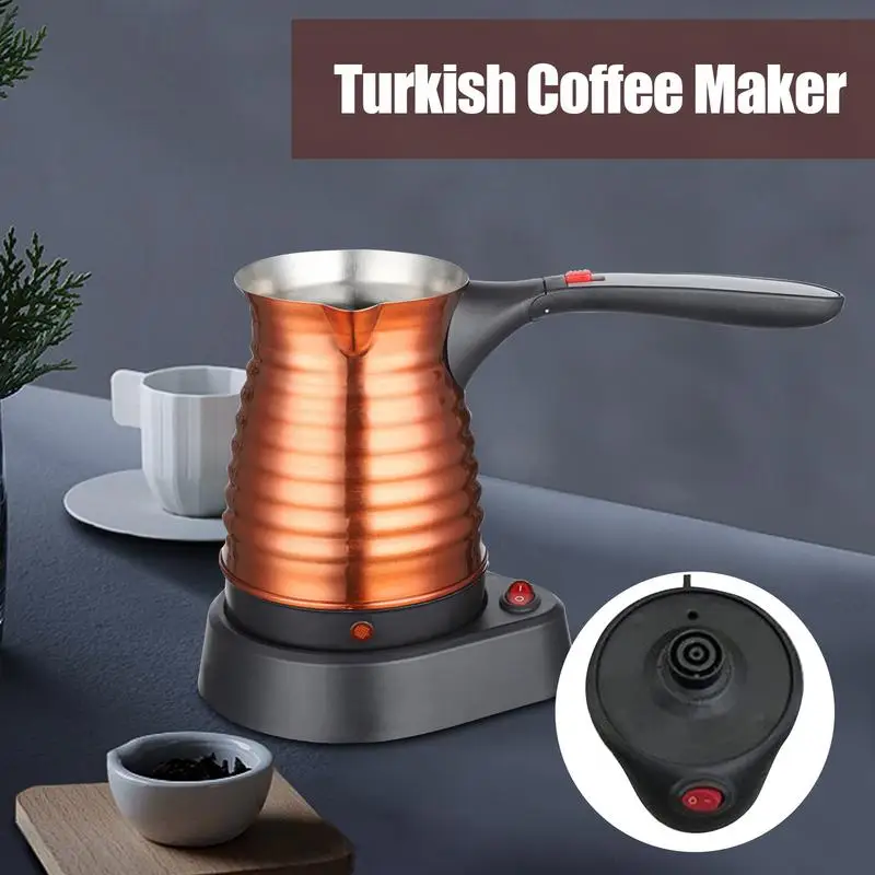 

500ml Large Capacity Electric Tea Pot Coffee Pot Multifunctional Water Boiler Percolator Coffee Pot For Family Gatherings Cafe