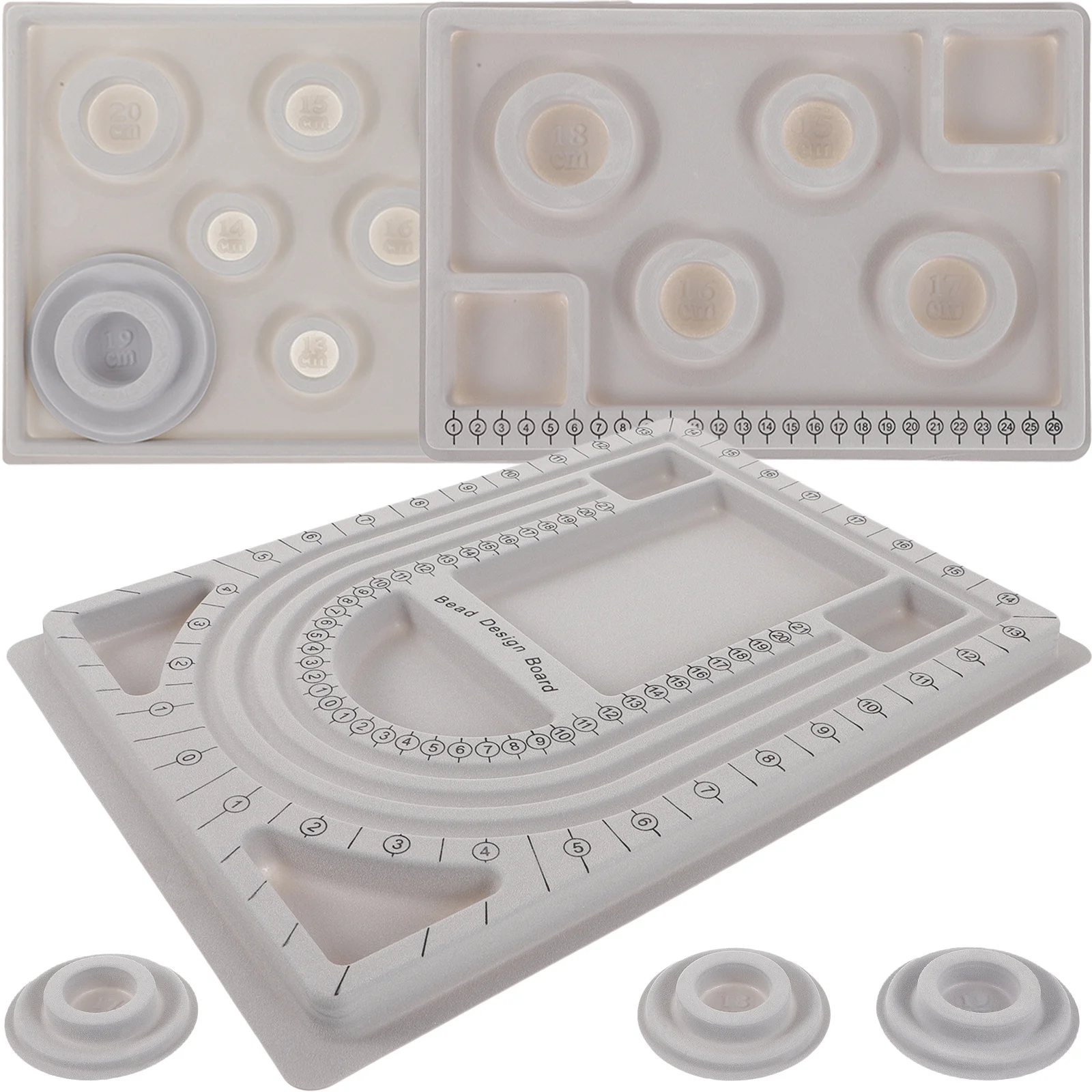 1 مجموعة حبة تصميم مجلس مجوهرات تصميم صينية سيليكون الديكور مجلس قلادة سوار أداة القياس مستلزمات صناعة المجوهرات #5