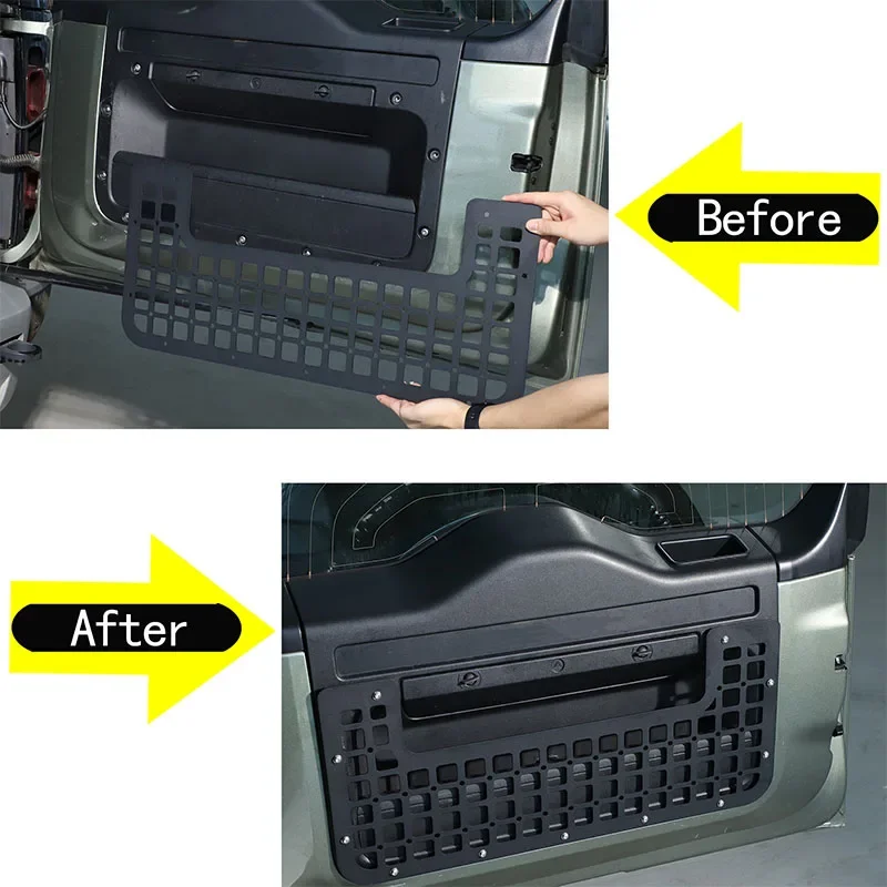 For 2020-2024 Land Rover Defender aluminum alloy car tailgate multi-function bag rack storage rack car modification accessories