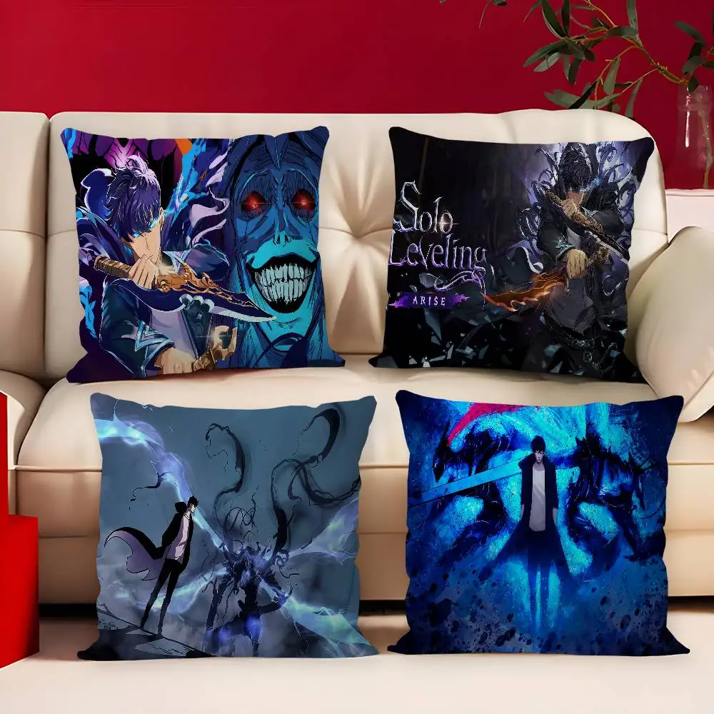 Anime Solo Leveling Maple Design Cushion Cover Happy Autumn Harvest decor Holiday Decorati Pillow Cover