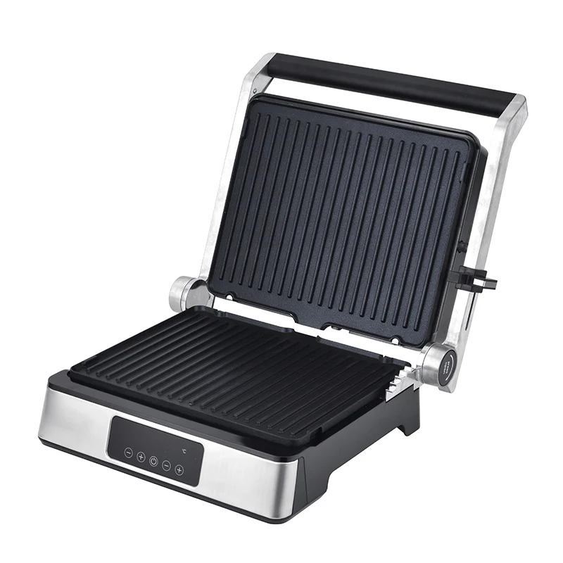 Detachable Waffle and Grill Plate Household Smart Digital Panel Multifonction Stainless Steel Electric Barbecue Contact Grill