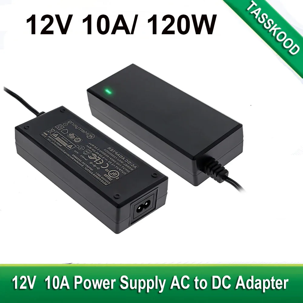 

AC100-240V to DC12V 10A Max120W 9A 8A 7A 6A 5A 4A 3A Преобразователь адаптера питания для WS2815 WS2811 5050 3528 5630 Светодиодная лента