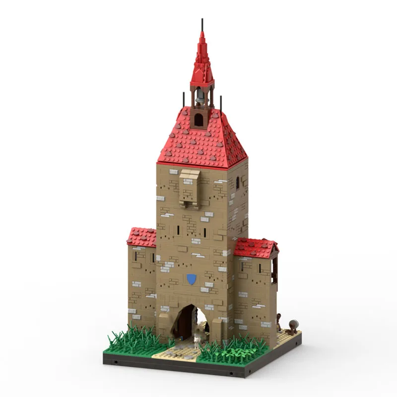 

2346PCS Medieval Architecture Glockentor City Gate Detailed Moc Diy Building Blocks Castle Toys Gift for History Enthusiasts