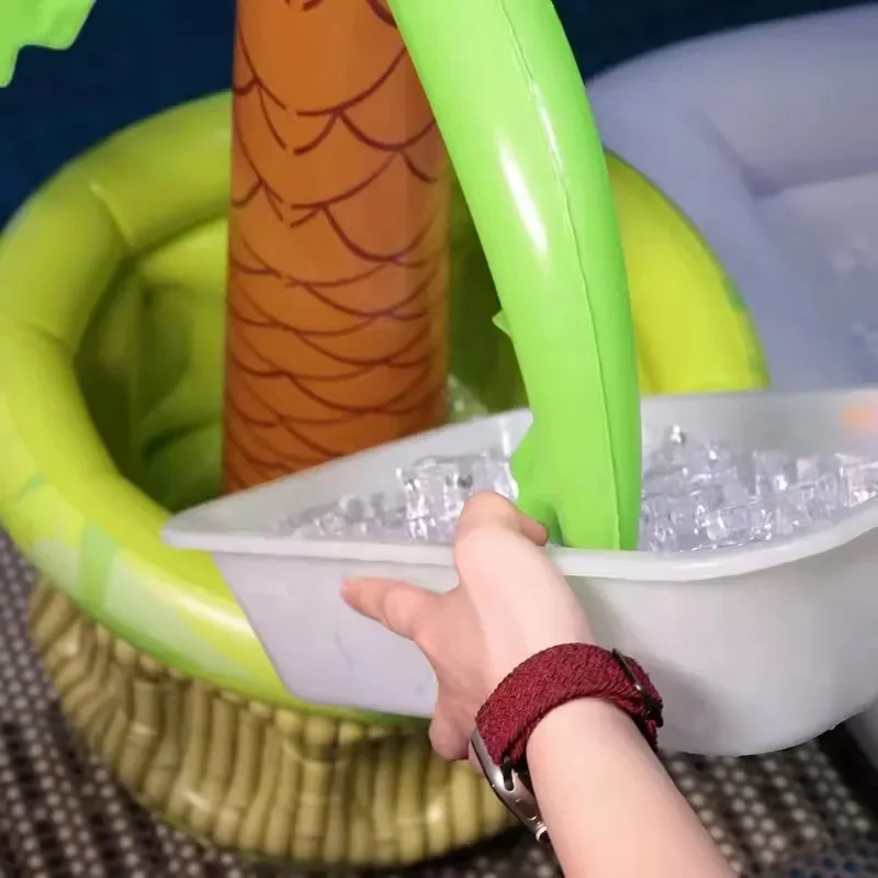 Sommer Strand Pool Party PVC Aufblasbare Palme Eis Eimer Kühler Getränkehalter Kinder Aufblasbare Spielzeug Kaktus Modell