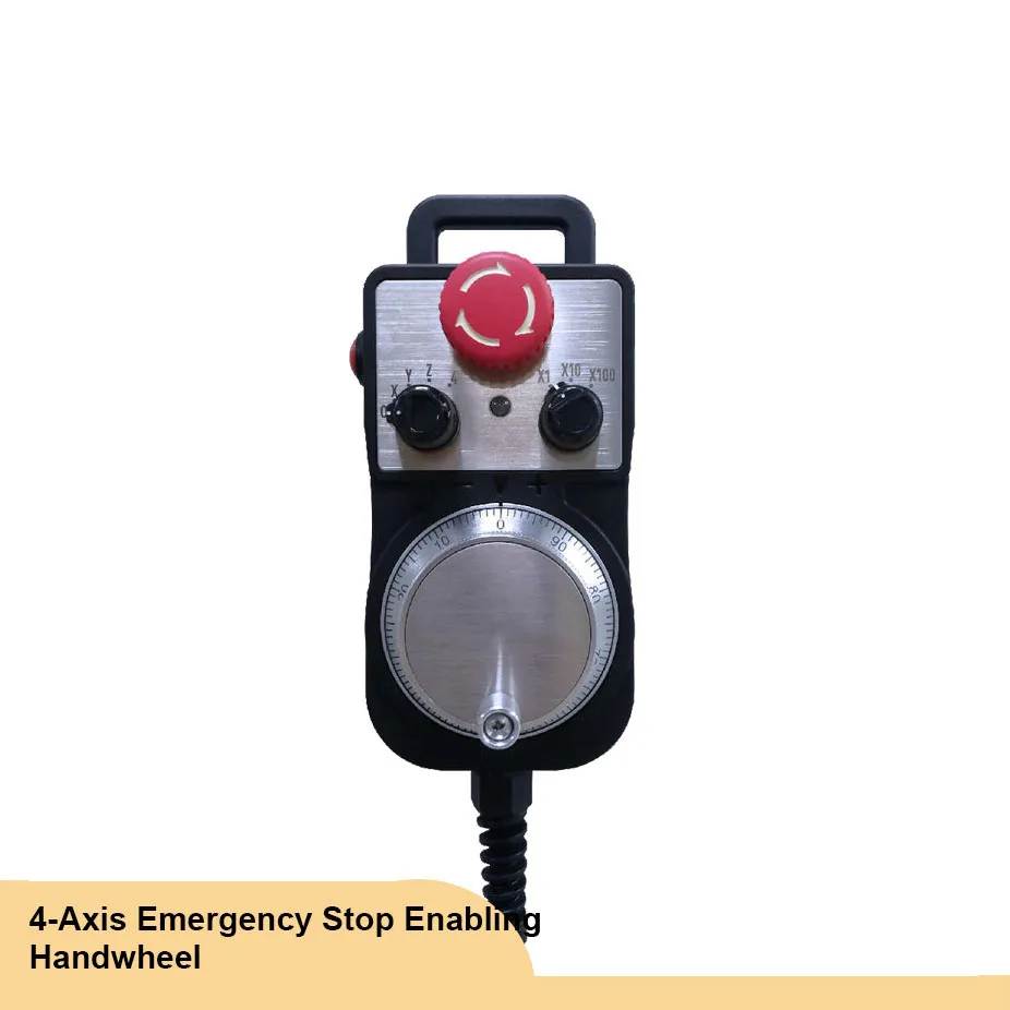 Standar 5V MPG 4 Sumbu 6 Sumbu Cnc Roda Tangan Elektronik Sistem Kontrol Gerak Mach3, Roda Tangan Elektronik Berhenti Darurat