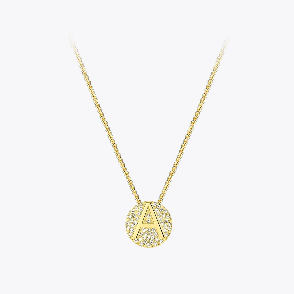 

ENFASHION Letter Initial Pendants Necklace Stainless Steel Gold Color Letters Charms Necklaces For Women Fashion Jewelry 188002