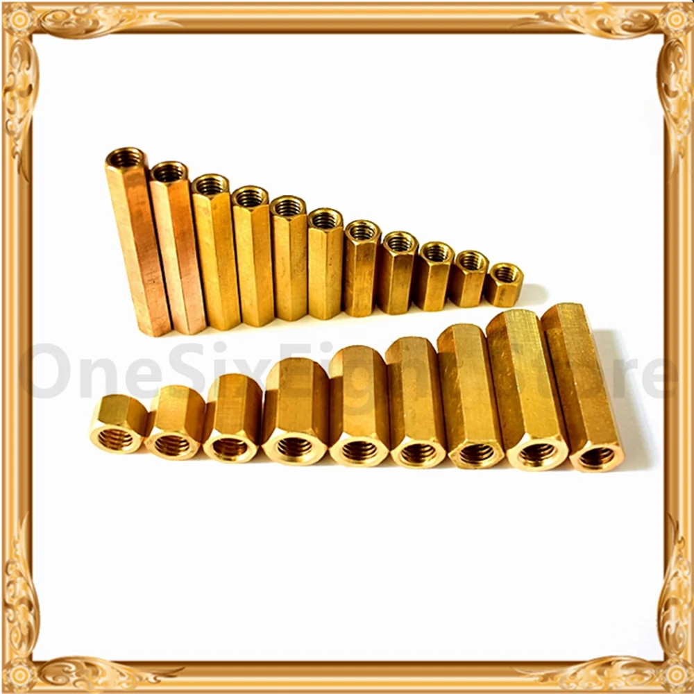 M5 Messing Hex Verbindung Mutter Hexagon Pleuel bar Stud Lange Mutter