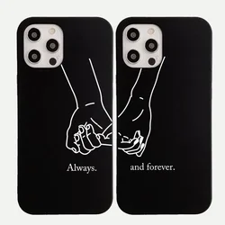 Girls Bff Best Friends Forever Always Phone Case for IPhone 15 14 13 11 Pro XS MAX 7 8 Plus X XR SE20 12 Mini Cute Couples Cover