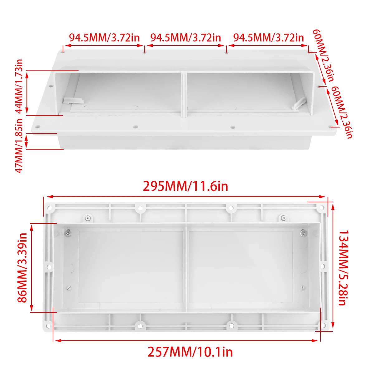 RV Exhaust Vent Cover – Fits for Camper, Trailer, and Motorhome Range Hoods and Exhaust Vents – Includes 10 Screws