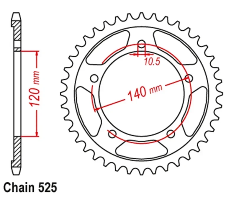 525 Motorcycle Front Rear Sprocket Kits For Suzuki DL1050 RQ V-strom  DL1050 RC V-srom XT 2020 DL1050UC 2021  2022