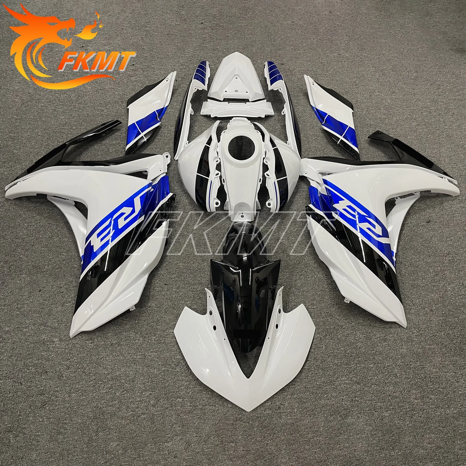 

Injection Fairings for YAMAHA YZF R3 R25 2014-2018 Complete Panels 14 15 16 17 18 ABS Plastic Panels Kit Body Work Light black
